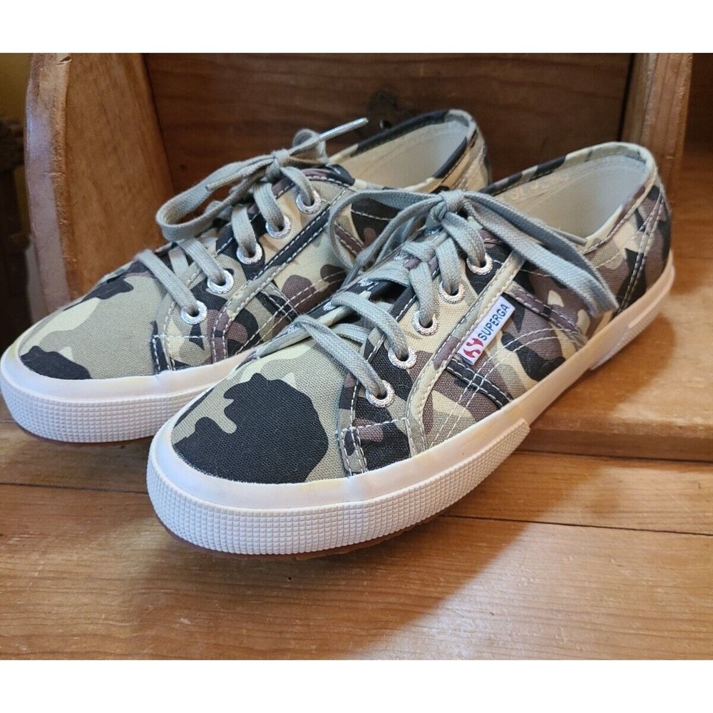 Superga Camouflage Womens Sneakers Tennis Shoe Sz7
